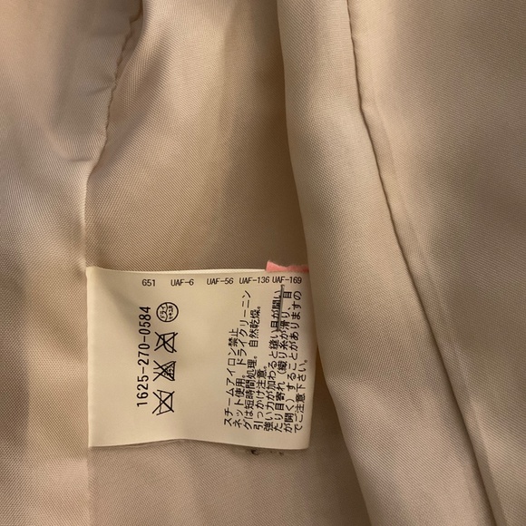 Women Coat, Small, Cream, Japanese Brand United Arrows - Picture 6 of 14